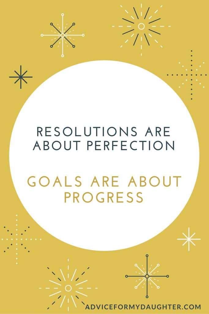 Goals are about progress
